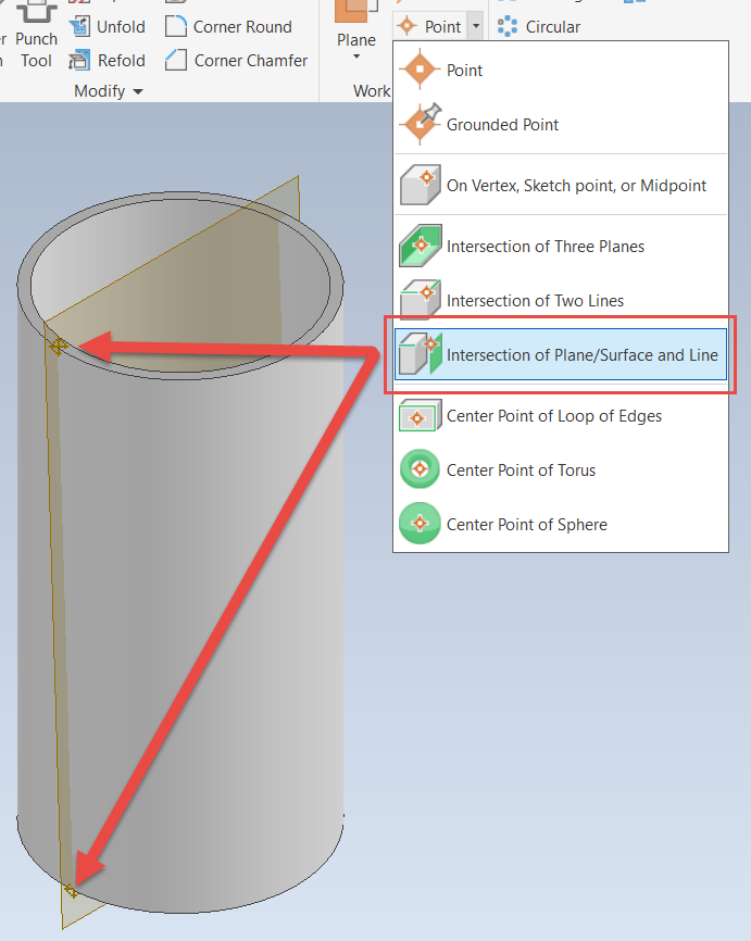 Inventor Tips & Tricks How to Create a Sheet Metal Cylinder with an